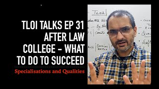 TLOI Talks EP 31 | Success & Money in your Career in Law after college screenshot 1