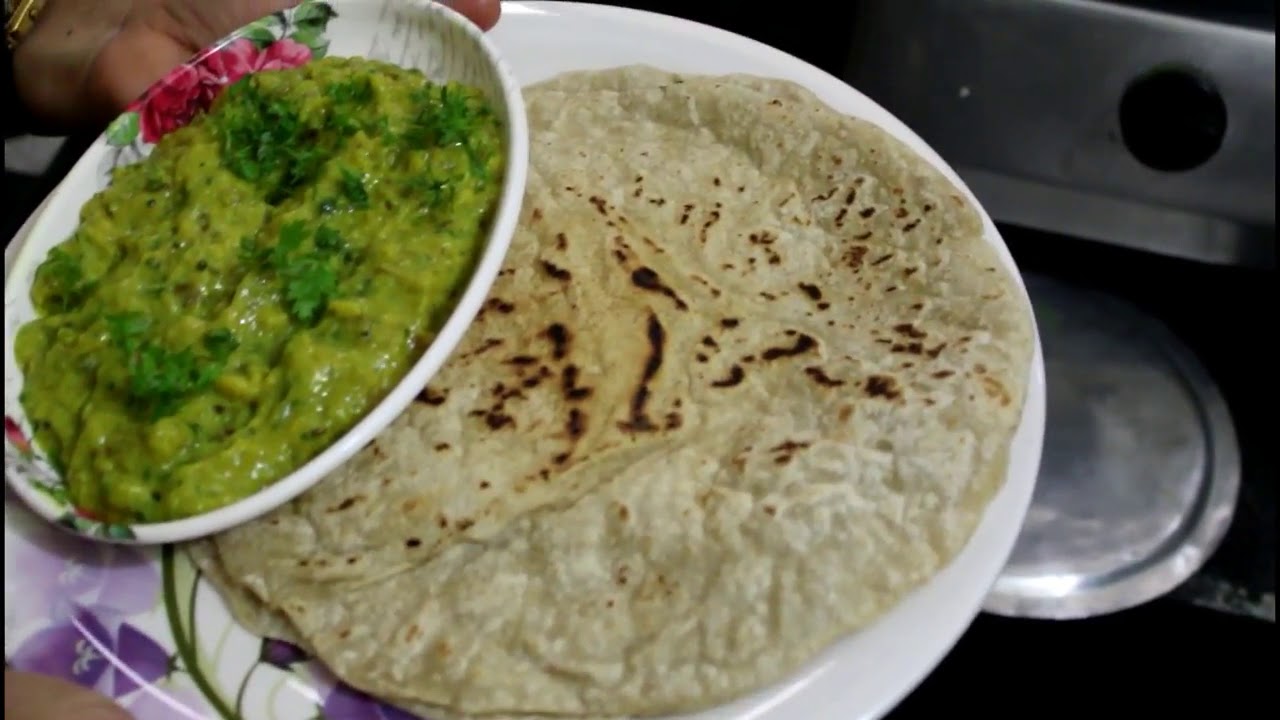 Pithla Roti How To Make Pithla With Jowar Roti (Hindi) - YouTube
