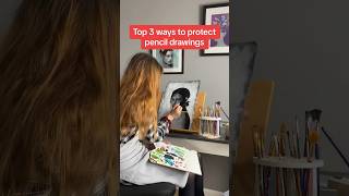 How to protect your pencil drawings ✏️  #howtodraw #arttips #artist #art #pencildrawing #pencilart