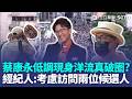 洋流真的破圈！蔡康永現身「沈伯洋造勢現場」手拿加油棒歡呼！ 低調曝「想聽各方意見」經紀人：考慮訪問兩位候選人｜三立新聞LIVE