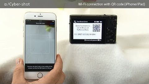 How to make a Wi-Fi connection using QR code For iPhone/iPad