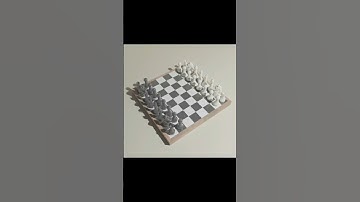 Modeling Chess in Blender.