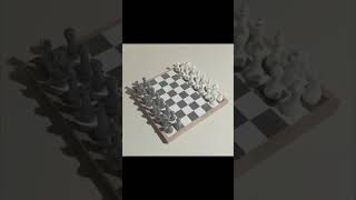 Modeling Chess in Blender.