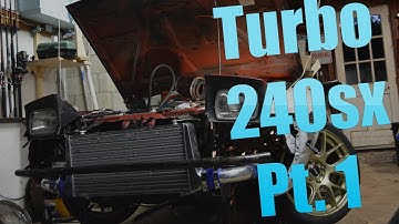 KA Turbo 240sx Pt. 1 - Intercooler & Piping: 240sx Drift Build Ep. 33