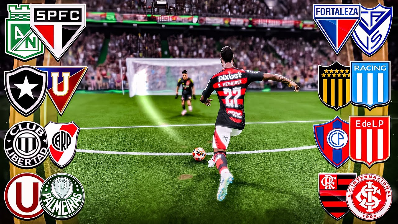 OITAVAS de FINAIS da LIBERTADORES 2025 mas de SHOOTOUT! | EAFC 25