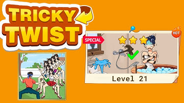 Tricky twist puzzle level 21 solution walkthrough 