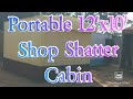 Portaportablecontainer portable shop cabin 12x10 portable cabins with shatter