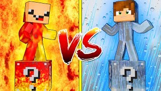 ДОЖДИК ЛАКИ БЛОК VS ЖАРА ЛАКИ БЛОК! НУБ ПРОТИВ ПРО! ВЫЖИТЬ НА 1 БЛОКЕ! #36