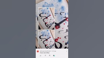 Ansar💐 name calligraphy #@Shafeekbushra #trending #art #calligraphy