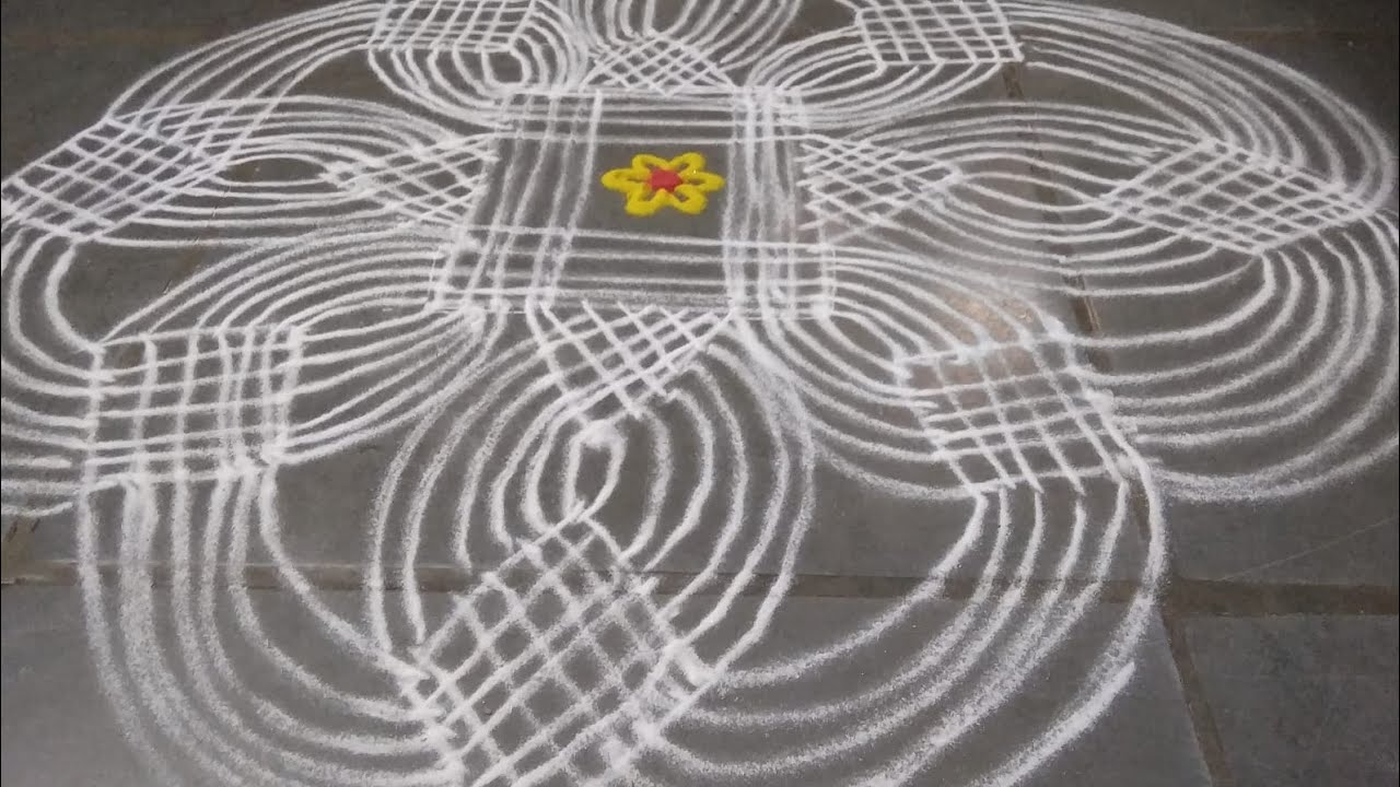 Easy dhanurmasam muggulu #with hands #rangoli #Telangana food and ...