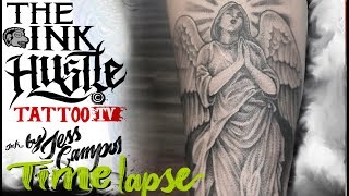 TaTtoo TIME LAPSE ANGEL |   DESIGN ON SKIN CANVAS
