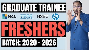 HCL, IBM, HP, HSBC New Recruitment Drive | Freshers Don