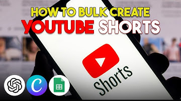 How To Bulk Create YouTube Shorts Using ChatGPT & Canva & Google Sheets