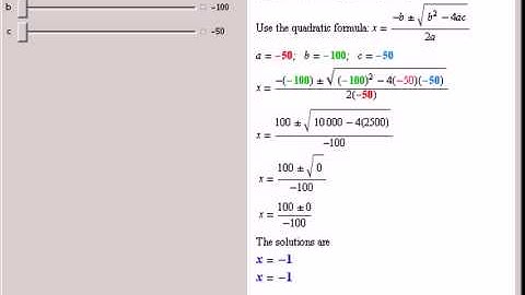 Solve Quadratic Equations with Integer Coefficients