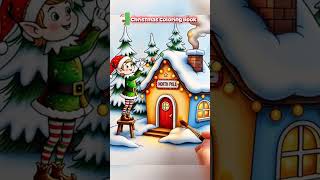 Watch This Winter Scene Melt Your Stress Away #christmascoloringbook