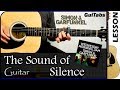 How to play the sound of silence   simon  garfunkel  guitar lesson   guitabs n018 a