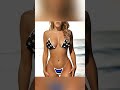 Subtle Support: Thin Blue Line Transparent String Thong Bikini
