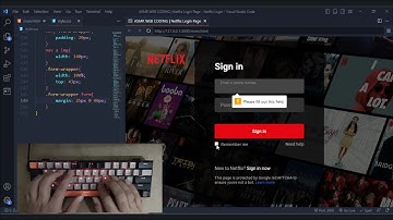 ASMR Programming - How to Create Netflix Login Page using HTML and CSS - No Talking