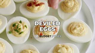 The Easiest Deviled Eggs!