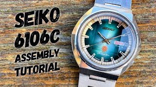 Seiko 6106C Assembly Tutorial - watchmaking - YouTube