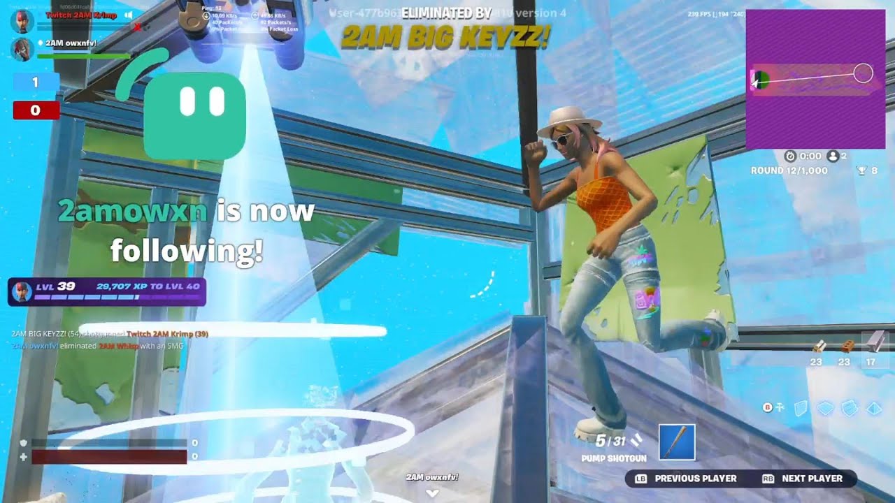 putting belt on the fortnite comm pt.2