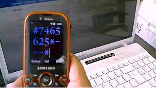Samsung Garvity 2 SGH-t469 Network Unlocking Instructions