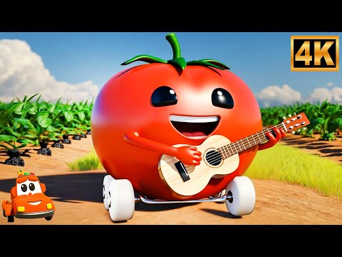 Gol Gol Ye Lal Tamatar, गोल गोल लाल टमाटर, Kindergarten Rhyme by Hector the Tractor Hindi