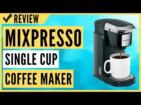 Mixpresso Single Cup Coffee Maker, Personal Single Serve Coffee Brewer  Machine, Compatible with Single-Cups, Quick Brew Technology Programmable