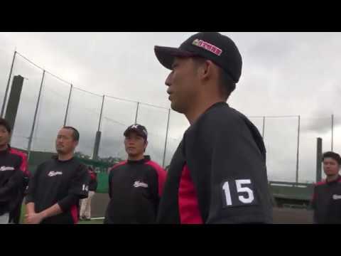 投手キャプテンは関谷！毎朝恒例のキャプテンの一言にカメラが接近【広報カメラ】