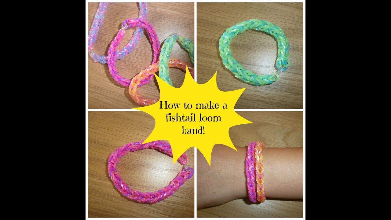 Fishtail loom band tutorial YouTube