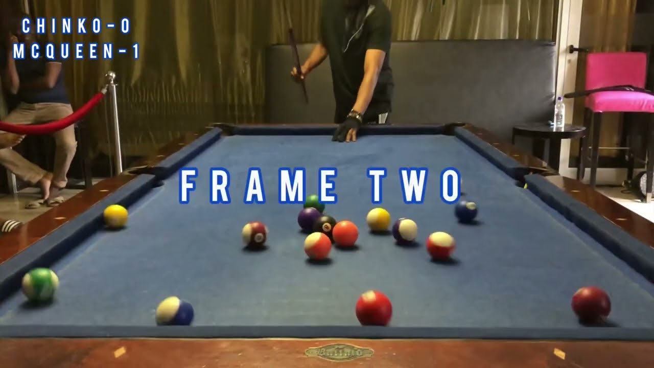 Image of video the Epic Showdown: McQueen vs Chinko in a Thrilling 8ball Snooker Battle! 11