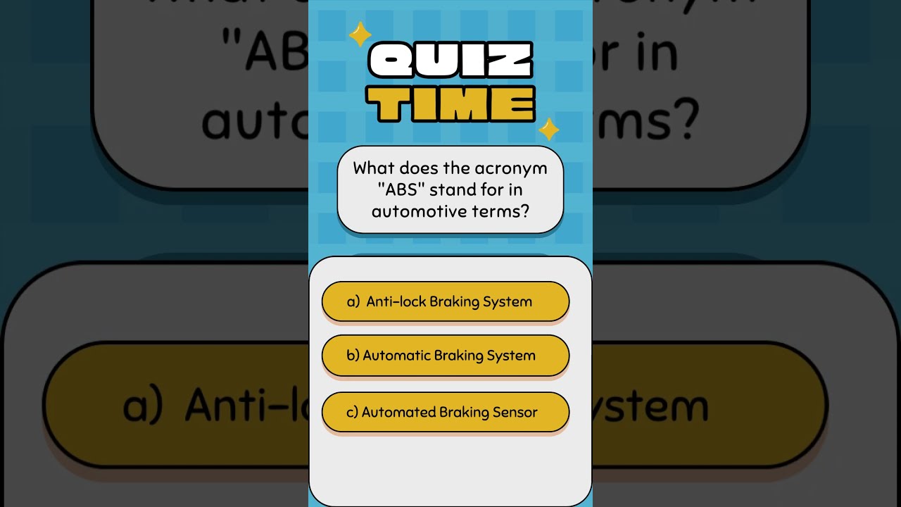 What Does The Acronym ABS Stand For In Automotive Terms carsquiz What Does The Acronym ABS Stand For In Automotive Terms carsquiz