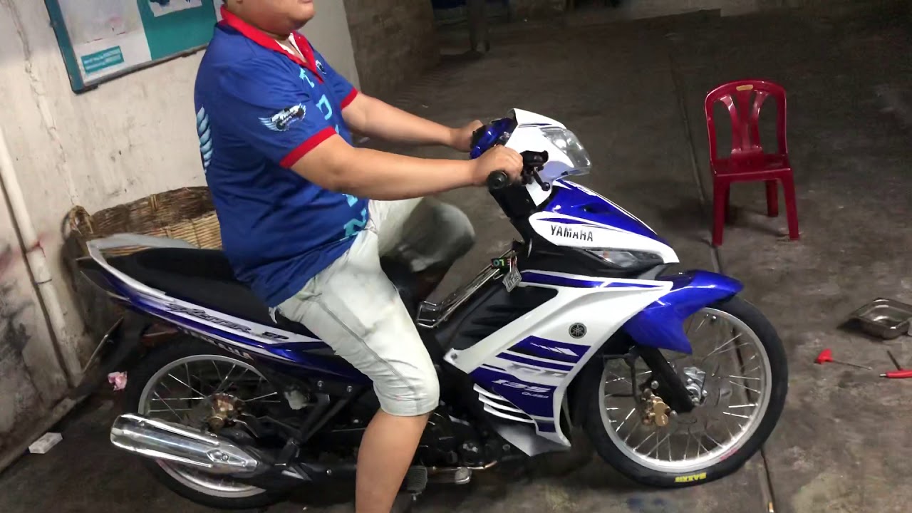 Exciter 135 2014 lên bộ bánh căm RCB full bộ luôn vỏ... - youtube