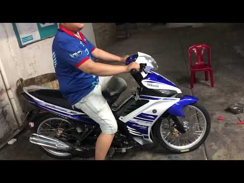 Video Exciter 135 2014 lên bộ bánh căm RCB full bộ luôn vỏ... - youtube