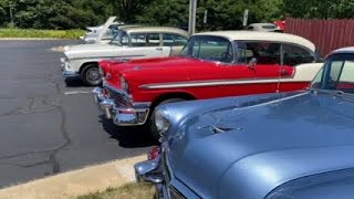Dozens of vintage cars at were on display at Brookdale Peachtree in Statesville on Friday