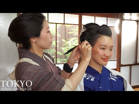 ASMR 日本髪 | 可愛すぎる日本髪の勝山