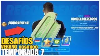 COMO ENTRAR AL PRO 100 Y COMPLETAR LOS DESAFÍOS DE VERANO CÓSMICO en FORTNITE TEMPORADA 7