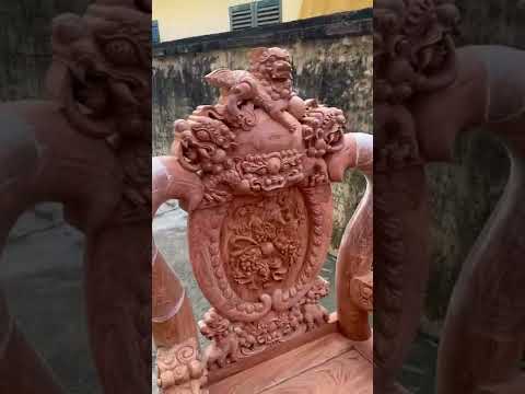 Video Nghê bảo đỉnh cột 12 chân 14 gỗ hương đá. Lh... - youtube