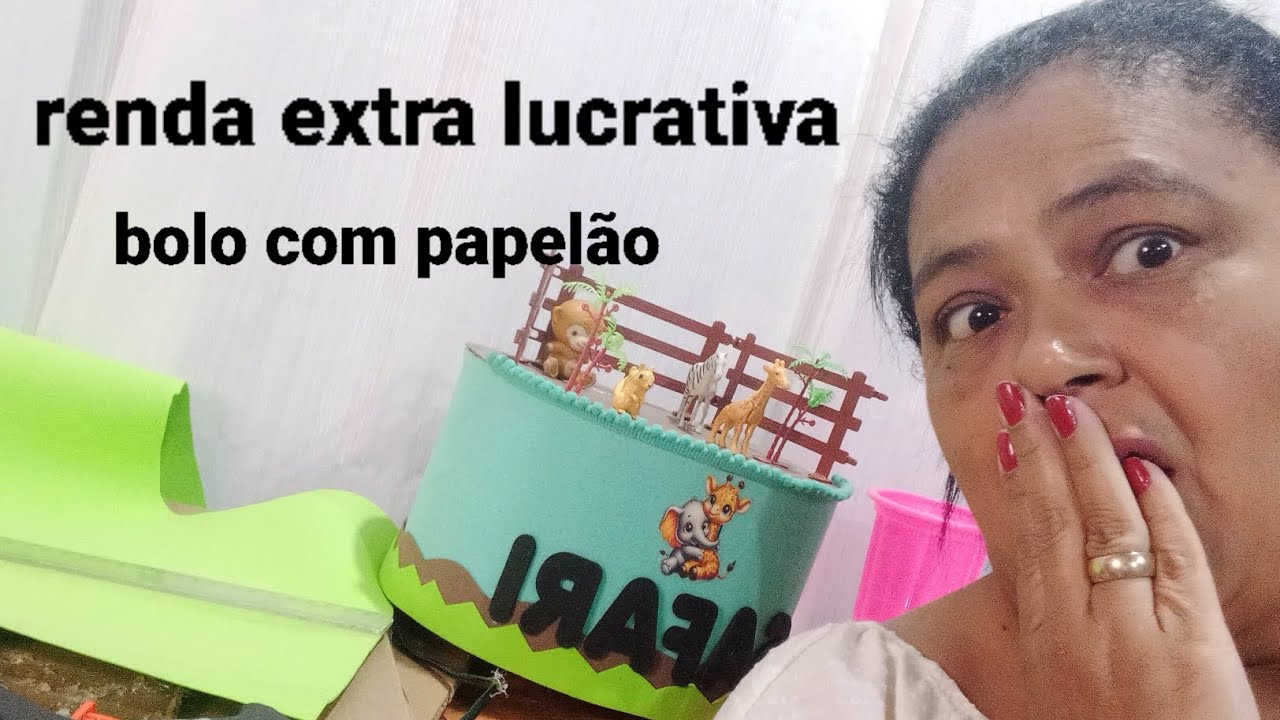 PASSO A PASSO DE COMO DECORAR BOLO DE PAPELÃO E COM O QUE VC TEM EM CASA,VC ALUGA OU VENDE 💯%✍🏼👍👌🤩🎂🙏