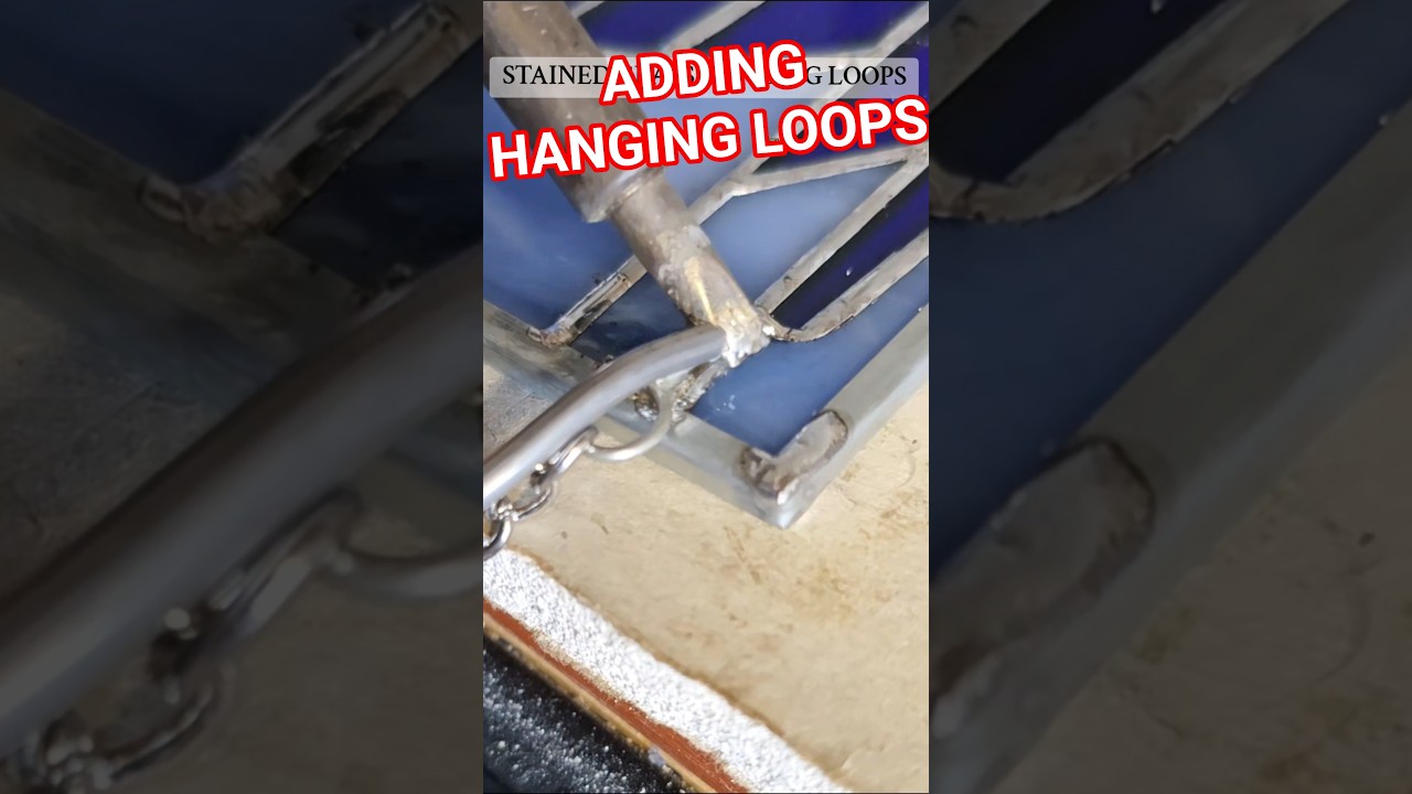 Adding Hanging Loops to Stained Glass Art 
