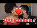 100 KISSES IN A MINUTE CHALLENGE 