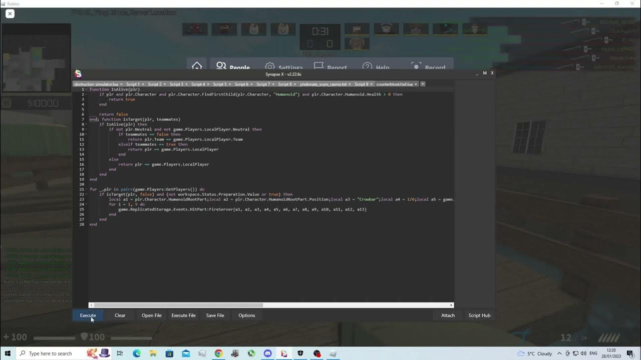 Counter Blox Instant Kill Script PasteBin YouTube