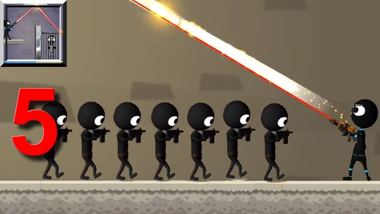 Stickman Shooter Elite Strikeforce Walkthrough Part 5 (by Stickman 3d