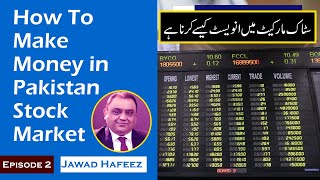 Muhammad abid ayub is conducting an interview with pakistan stock
market guru jawad hafeez about investing money in market, what are the
risk ...