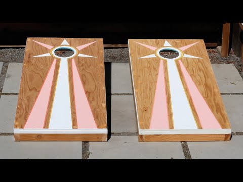 Como construir um 3-em-1 Glow-in-the-escuro Cornhole Game Set