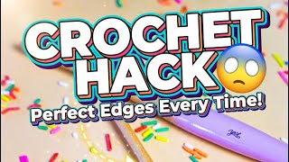 How to Get PERFECT Straight Edges with Single Crochet (Easy Hack!)