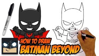 how to draw batman beyond step by step tutorial