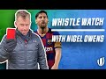 Nigel Owens to referee football?! HILARIOUS Q&amp;A | Whistle Watch