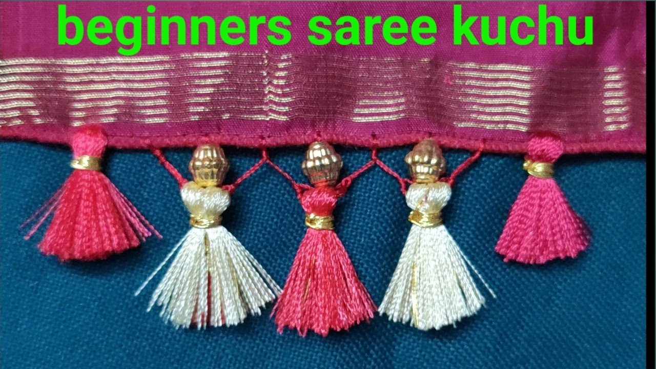 beginner saree kuchu silk saree kuchu #11bridal saree kuchu ...