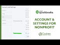Customize the Account and Settings in QuickBooks Online for Nonprofit